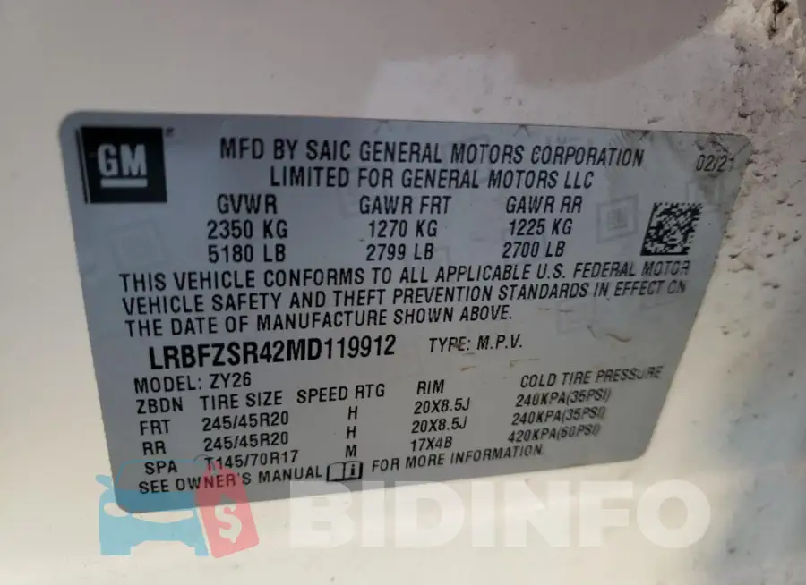 LRBFZSR42MD119912 Photo# 13
