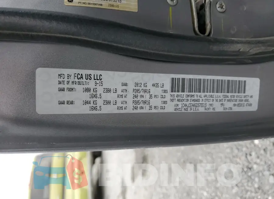 1C4NJCEA0GD575515 Photo# 14