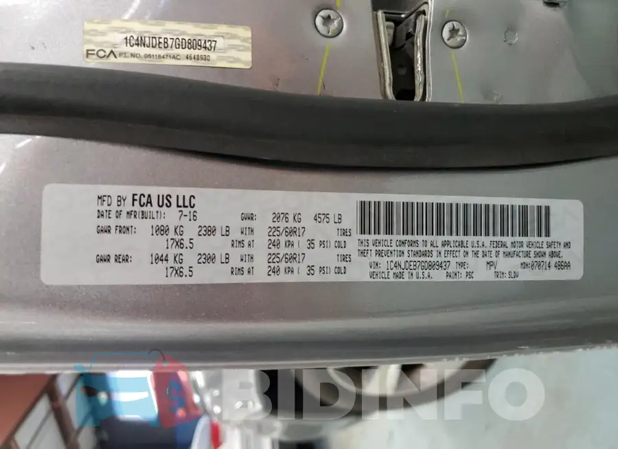 1C4NJDEB7GD809437 Photo# 13