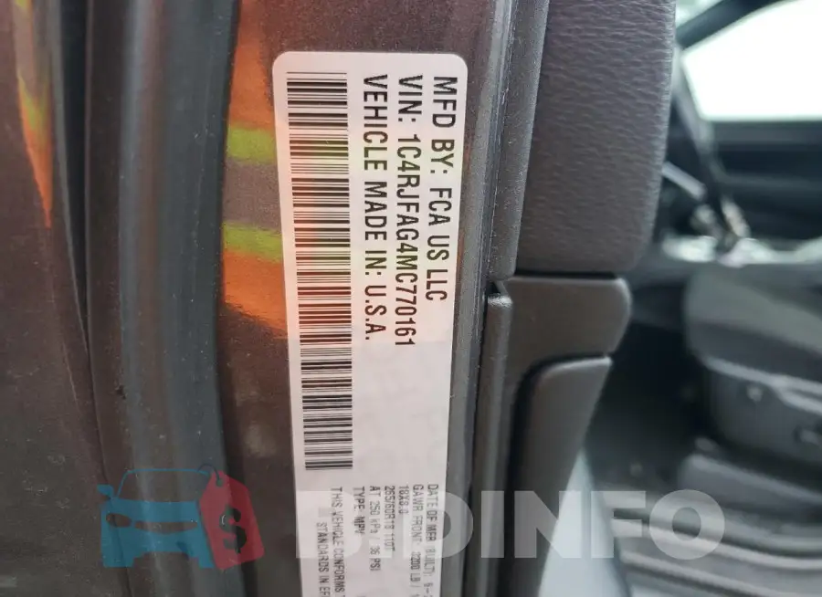 1C4RJFAG4MC770161 Photo# 13