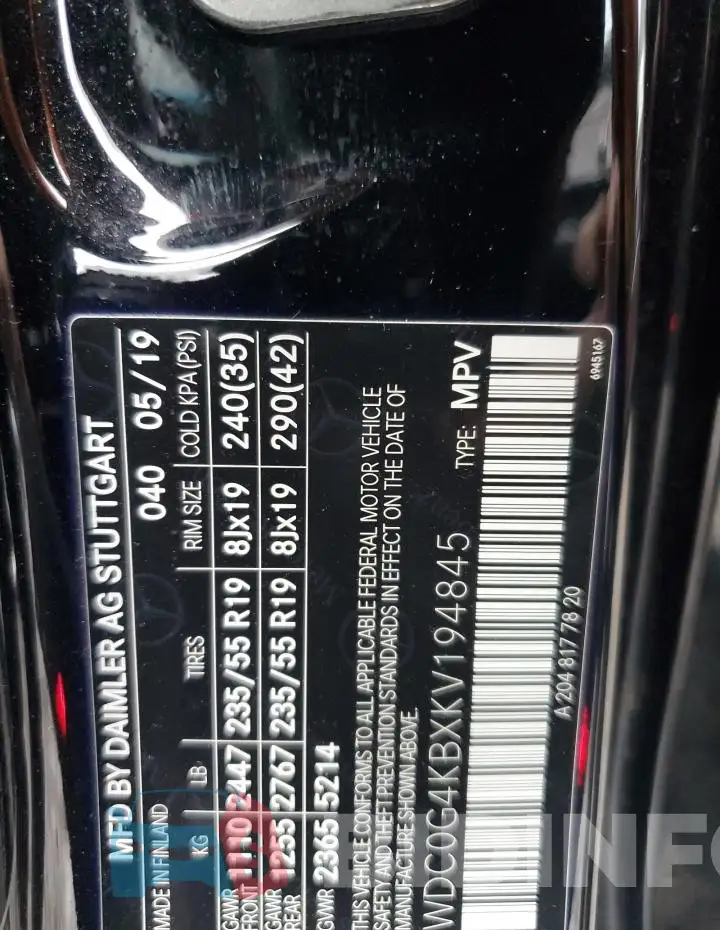 WDC0G4KBXKV194845 Photo# 13