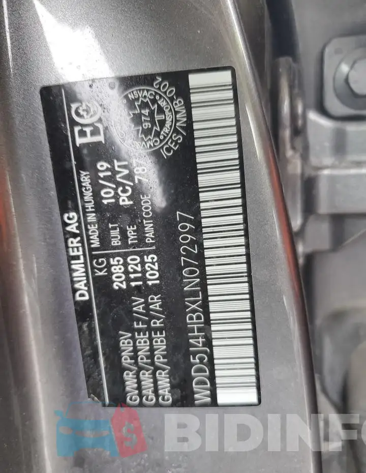 WDD5J4HBXLN072997 Photo# 12