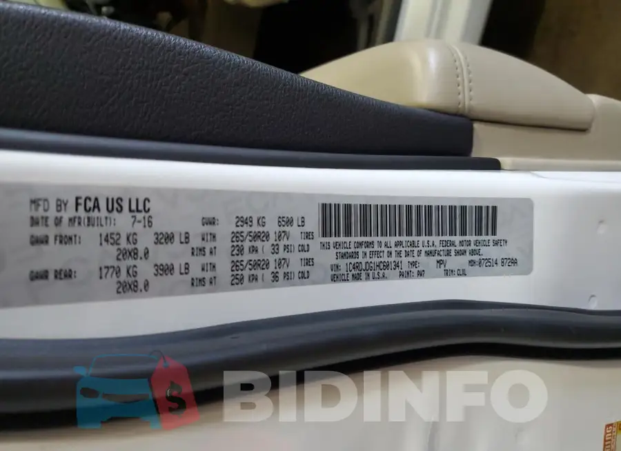 1C4RDJDG1HC601341 Photo# 13