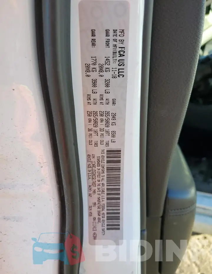 1C4RDJDG2KC617037 Photo# 14