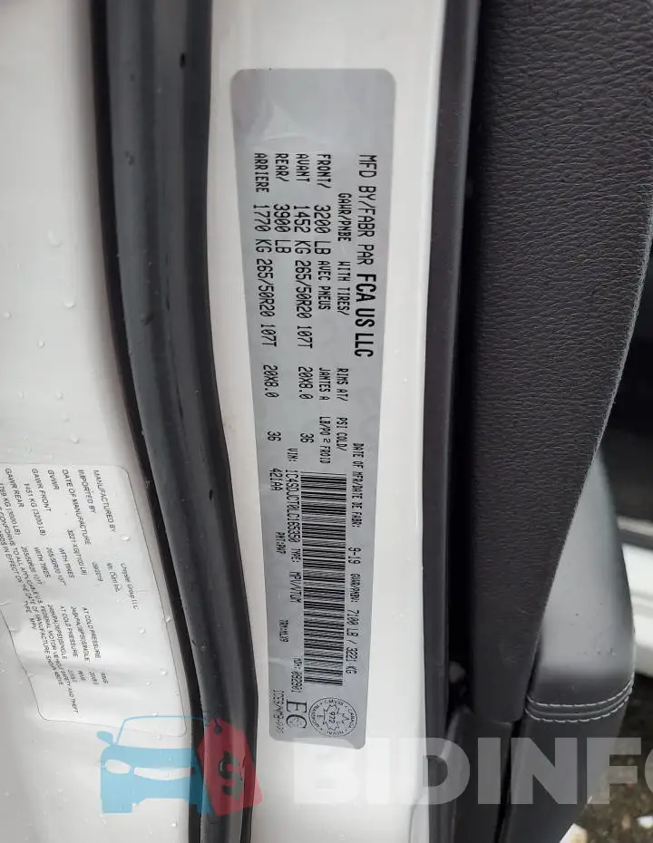 1C4SDJCT0LC165350 Photo# 14