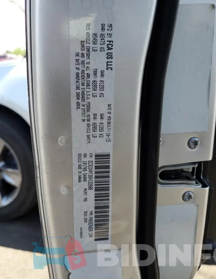 2C3CDXAT3GH122686 Photo# 12