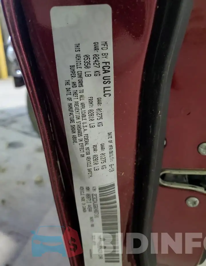 2C3CDXJG6KH667101 Photo# 12