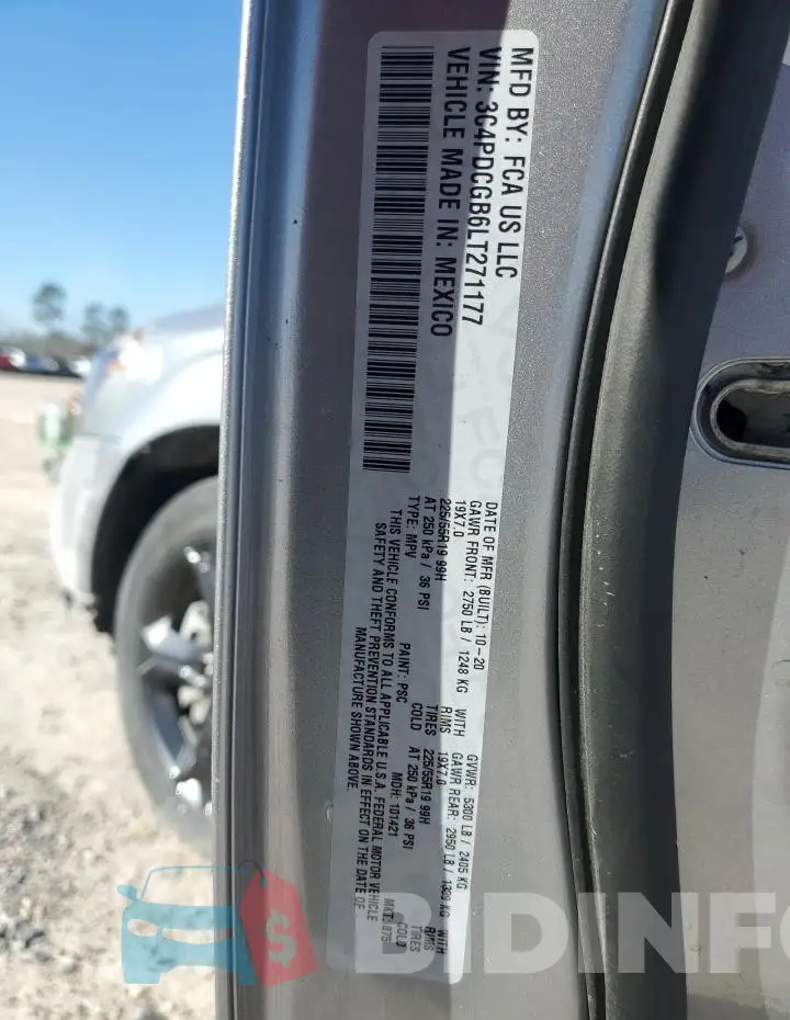3C4PDCGB6LT271177 Photo# 13