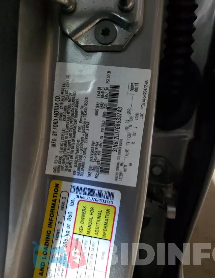 3LN6L2LU7GR633743 Photo# 12