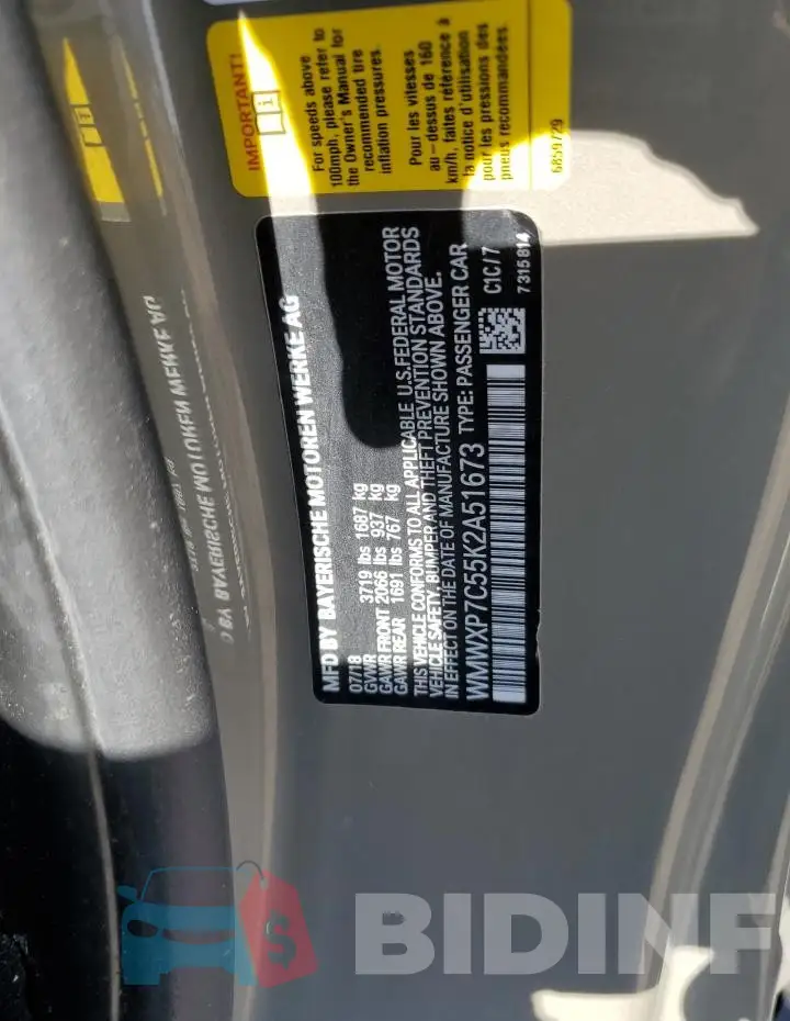WMWXP7C55K2A51673 Photo# 12