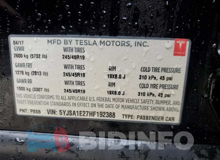 5YJSA1E27HF192388 Photo# 13