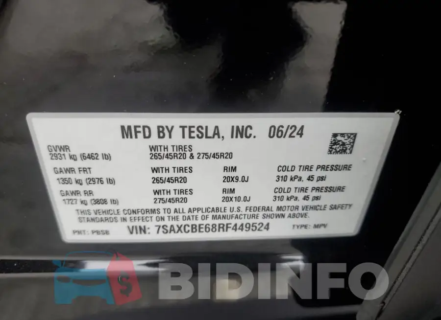 7SAXCBE68RF449524 Photo# 13