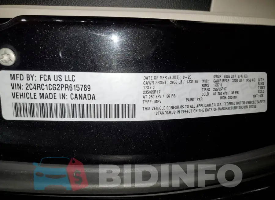 2C4RC1CG2PR615789 Photo# 13
