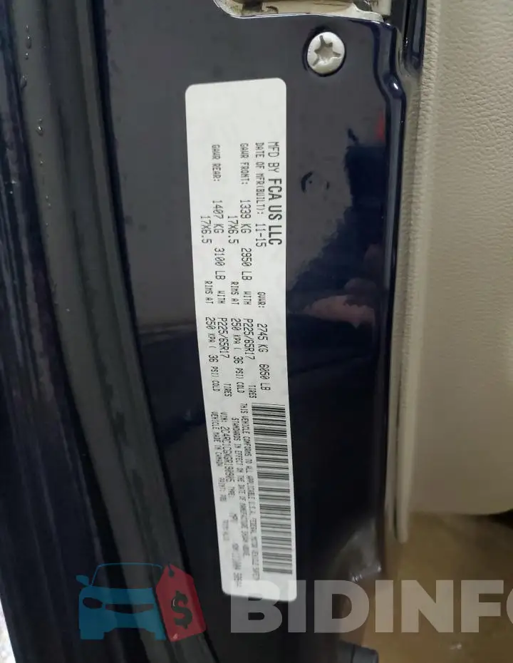 2C4RC1CGXGR190905 Photo# 13