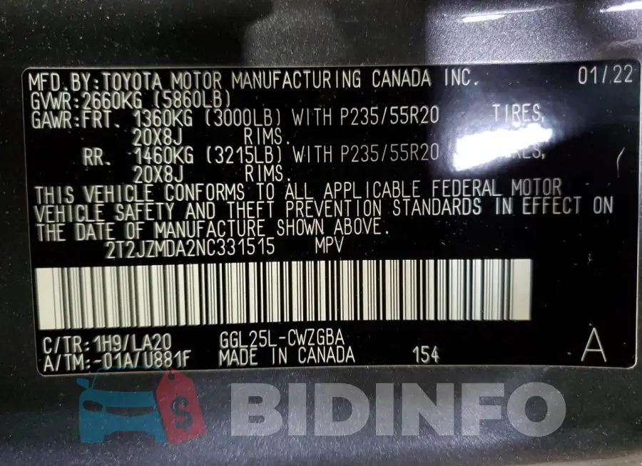 2T2JZMDA2NC331515 Photo# 13