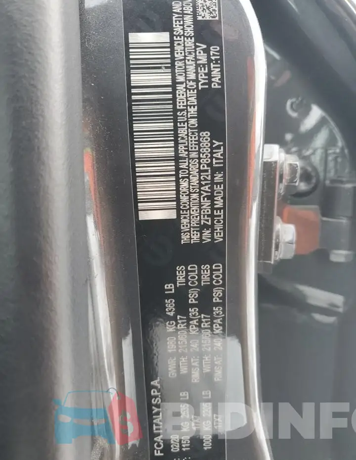 ZFBNFYA12LP858868 Photo# 13