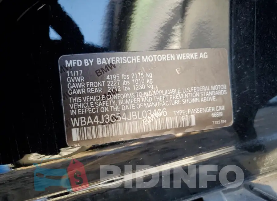 WBA4J3C54JBL03406 Photo# 12