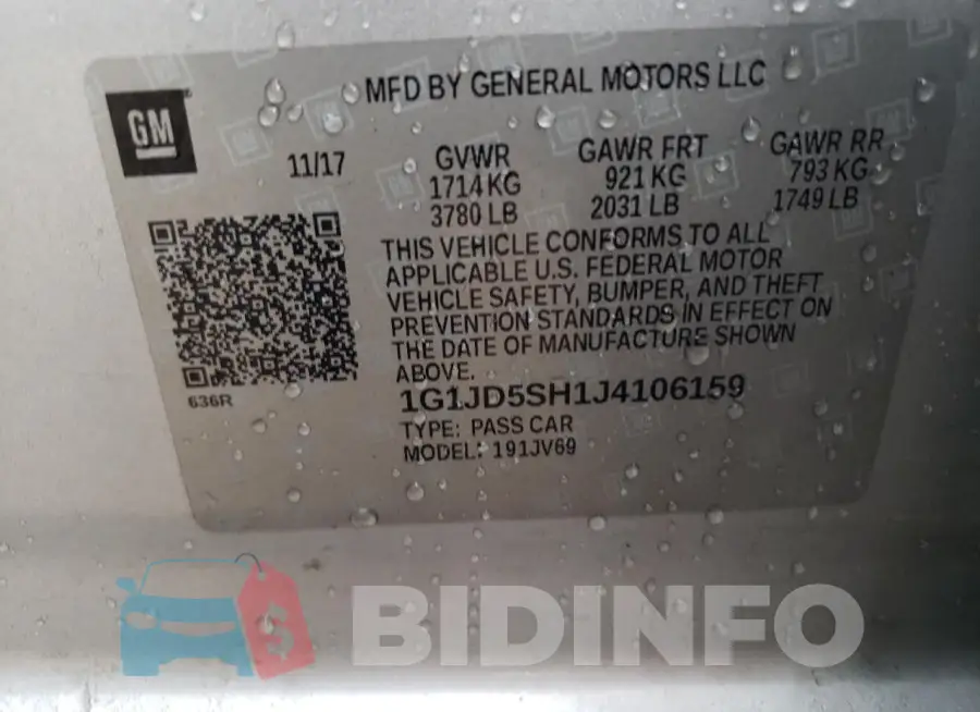 1G1JD5SH1J4106159 Photo# 12
