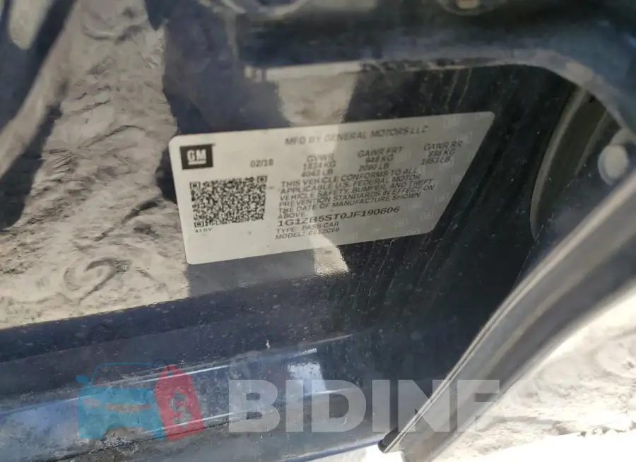 1G1ZB5ST0JF190606 Photo# 13