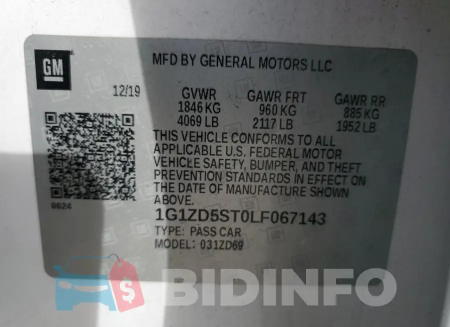 1G1ZD5ST0LF067143 Photo# 12