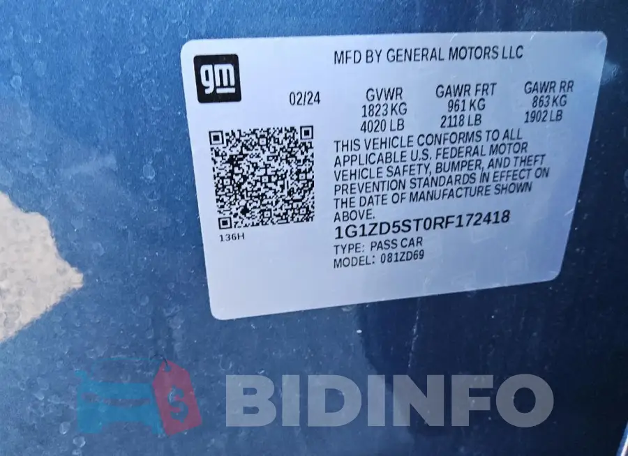 1G1ZD5ST0RF172418 Photo# 13