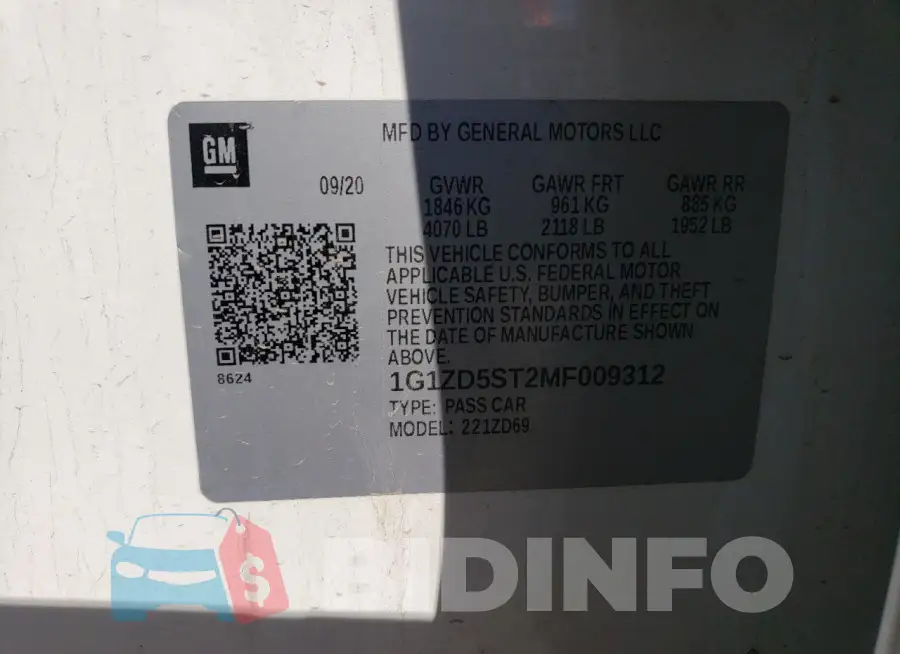 1G1ZD5ST2MF009312 Photo# 12
