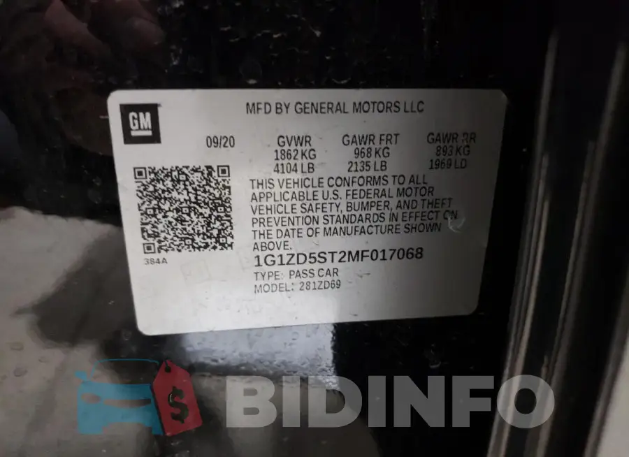 1G1ZD5ST2MF017068 Photo# 12