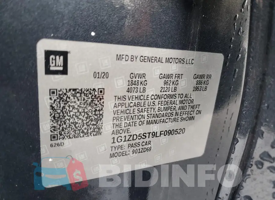 1G1ZD5ST9LF090520 Photo# 12