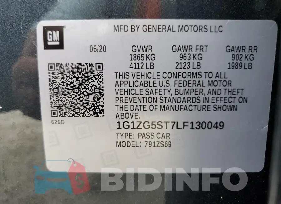 1G1ZG5ST7LF130049 Photo# 12