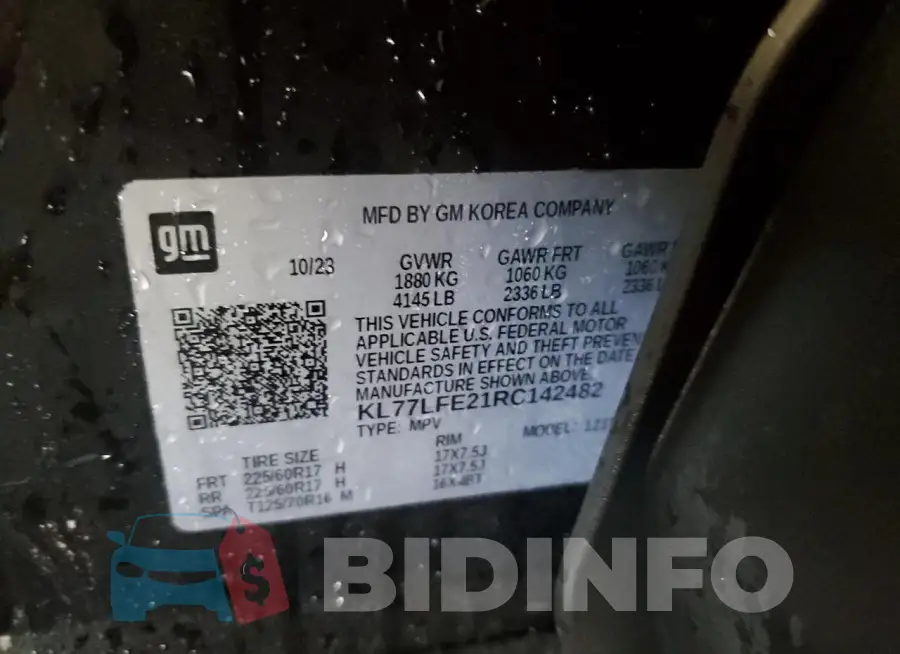 KL77LFE21RC142482 Photo# 13