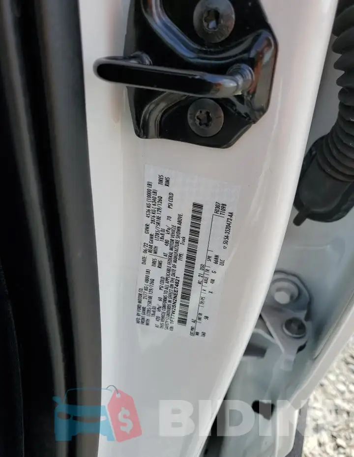 1FT7W2BN2NEE74821 Photo# 12