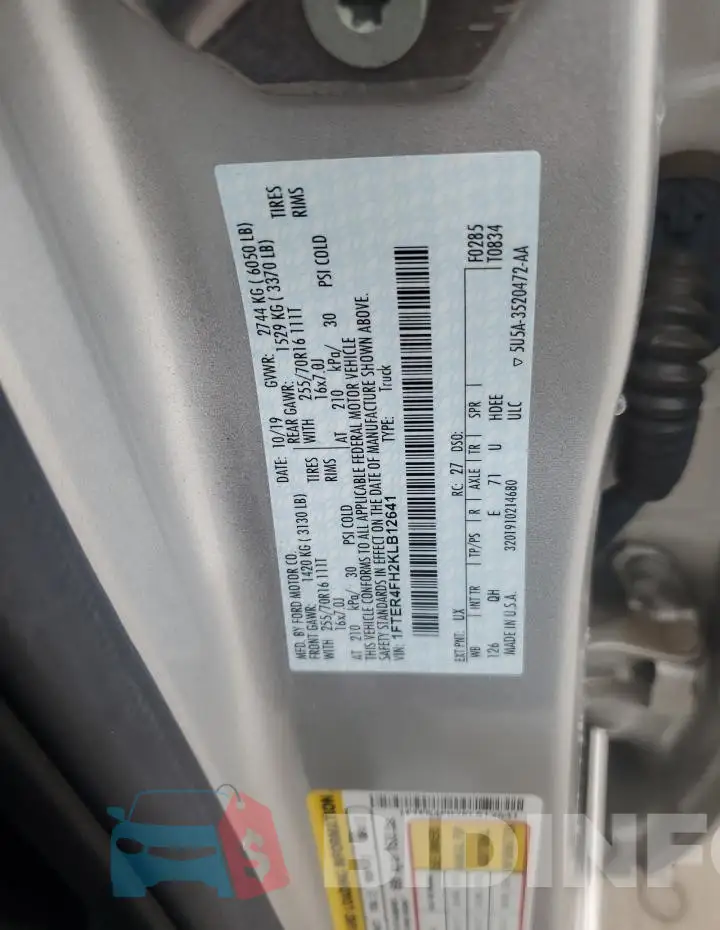 1FTER4FH2KLB12641 Photo# 12