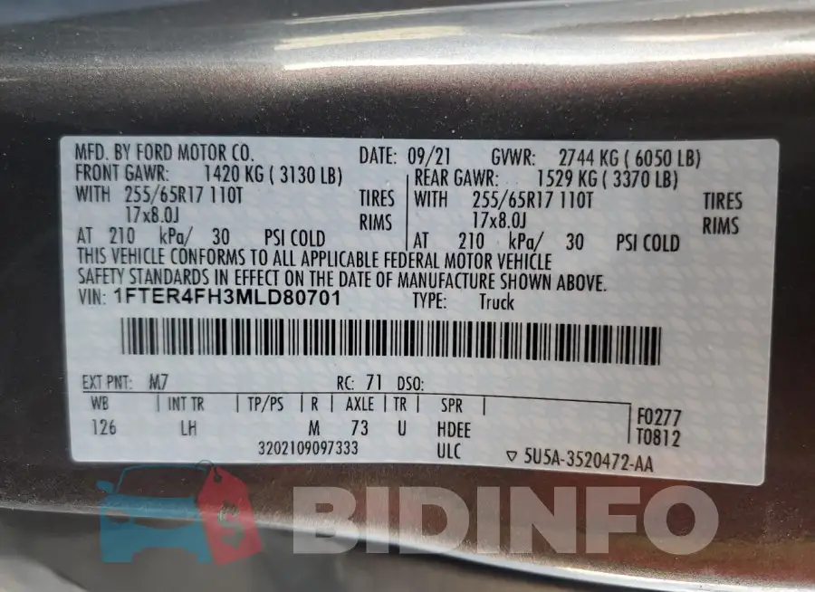 1FTER4FH3MLD80701 Photo# 12