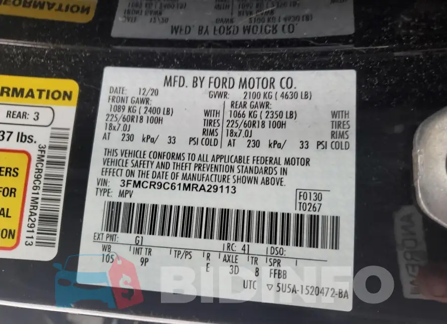 3FMCR9C61MRA29113 Photo# 12