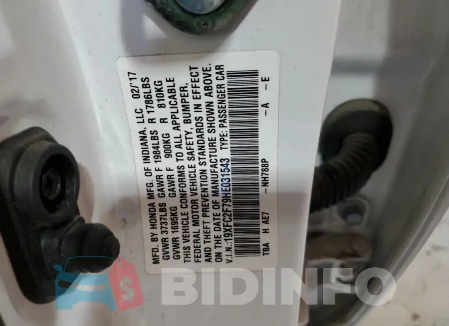 19XFC2F79HE031543 Photo# 12