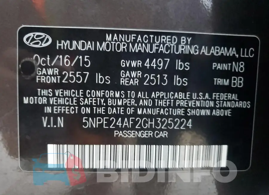 5NPE24AF2GH325224 Photo# 12