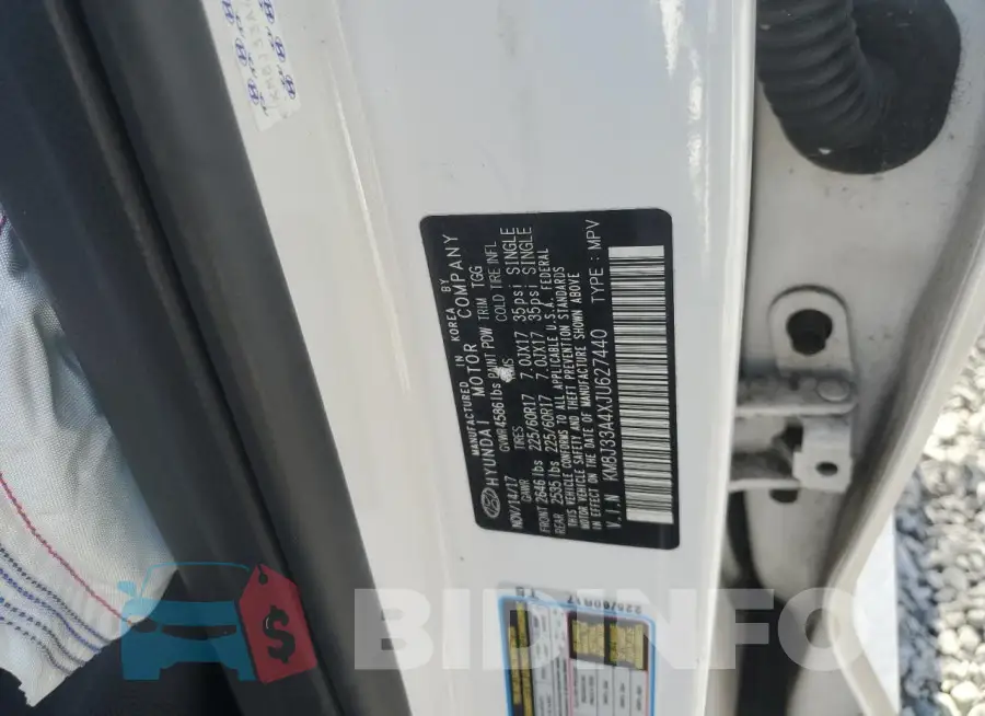 KM8J33A4XJU627440 Photo# 12