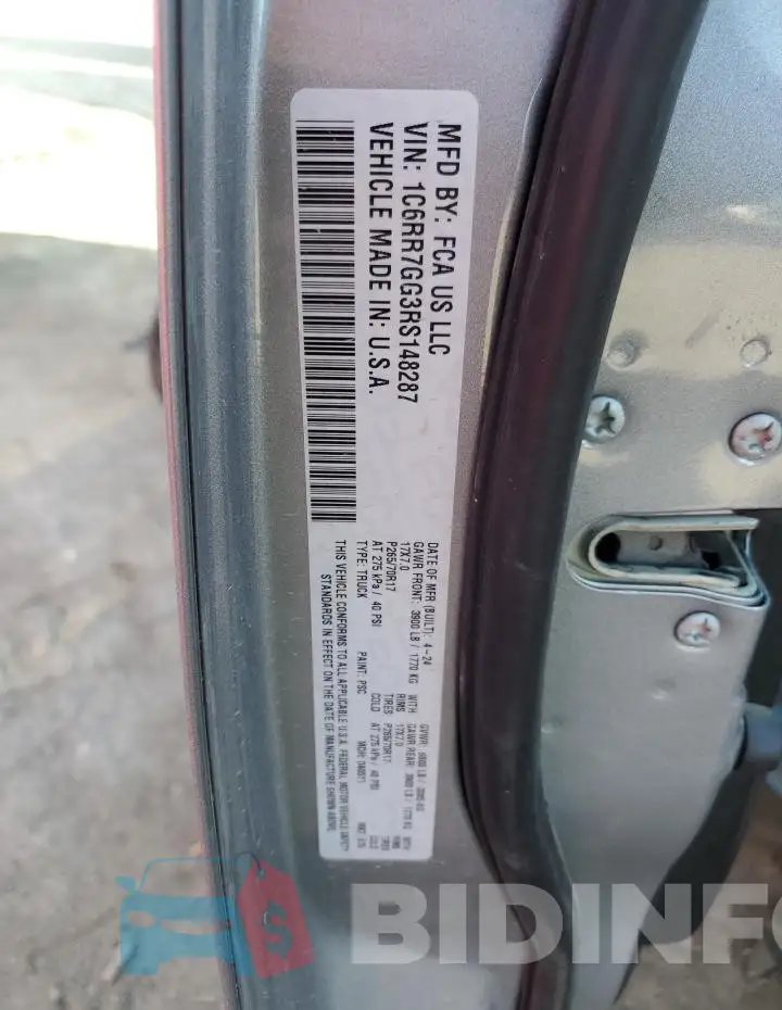 1C6RR7GG3RS148287 Photo# 12