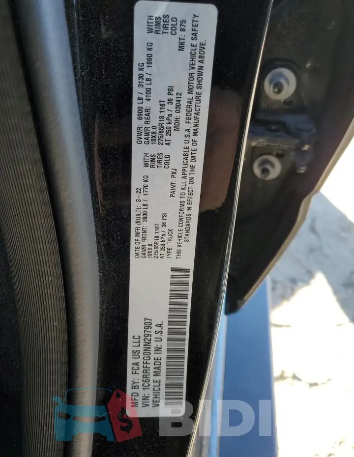 1C6RRFFG0NN297907 Photo# 12