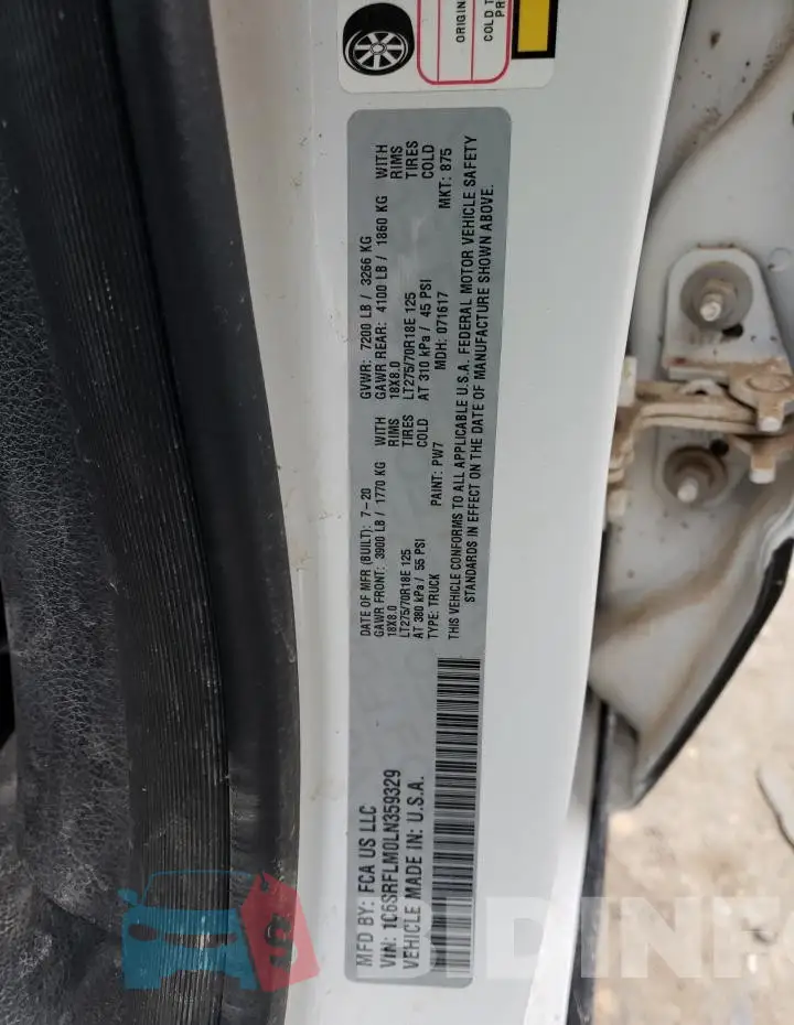 1C6SRFLM0LN359329 Photo# 12