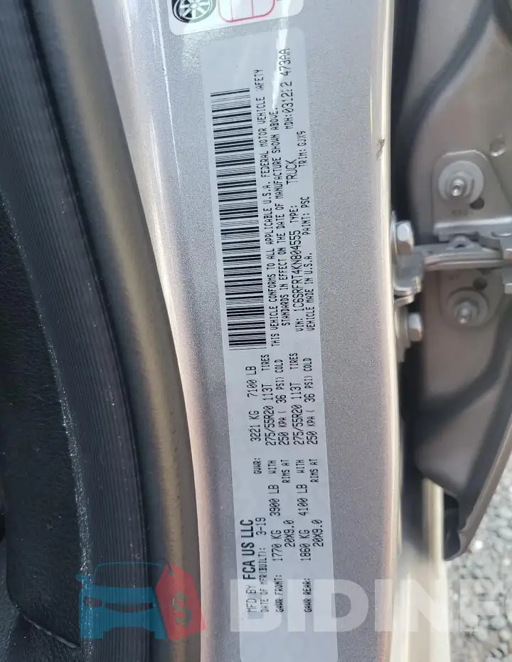 1C6SRFRT4KN804555 Photo# 12
