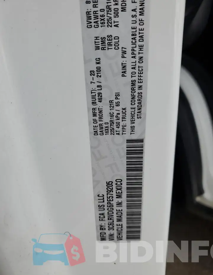 3C6LRVDG6PE579205 Photo# 13