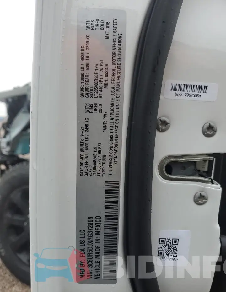 3C6UR5DJXRG372808 Photo# 13