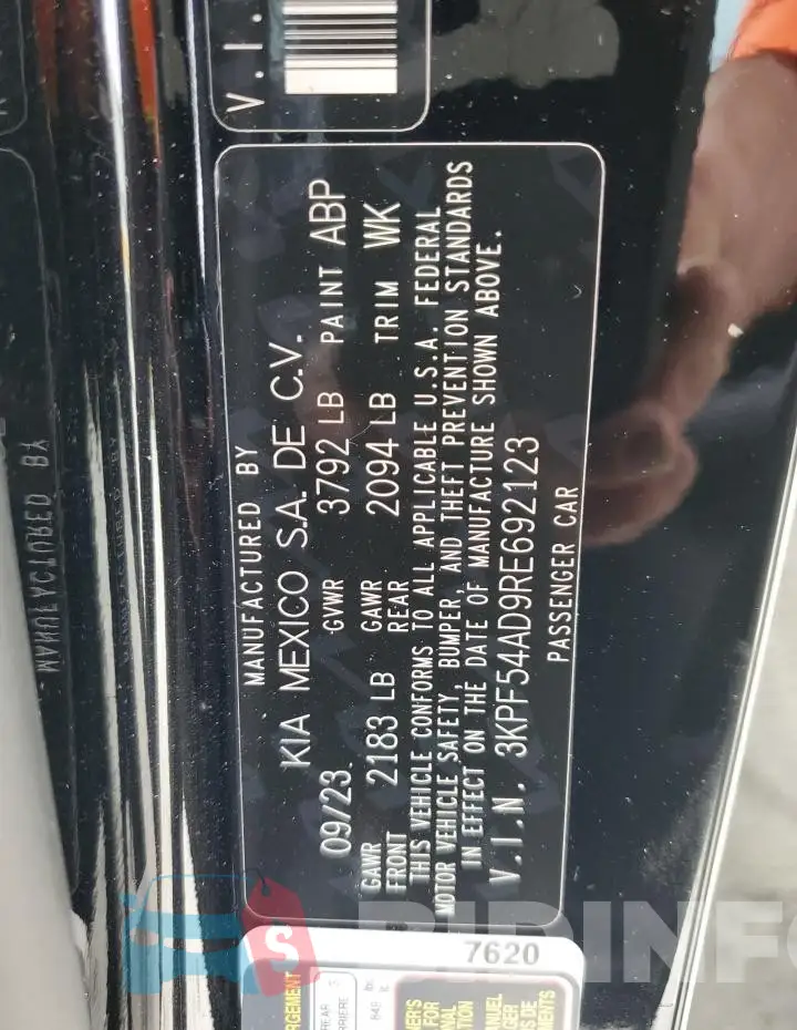 3KPF54AD9RE692123 Photo# 12