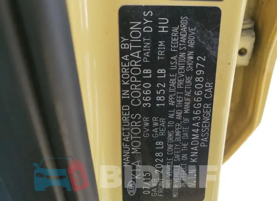 KNADM4A36G6608972 Photo# 12