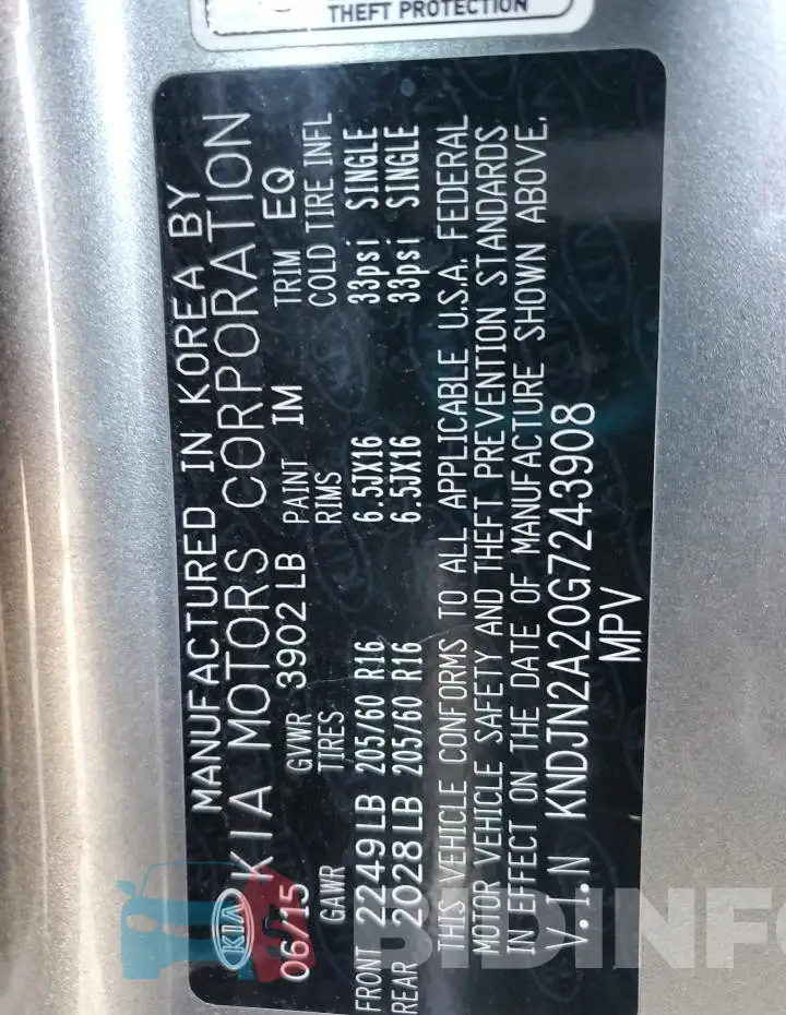 KNDJN2A20G7243908 Photo# 13