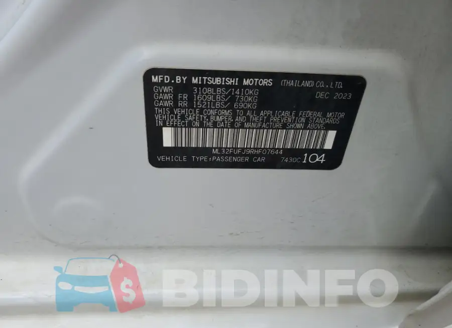 ML32FUFJ9RHF07644 Photo# 12