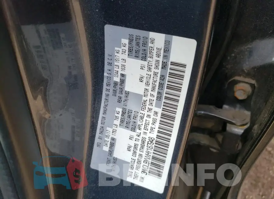 3MYDLBYVXHY187948 Photo# 12