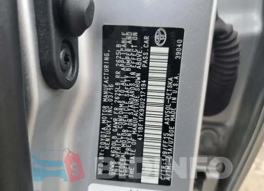 4T1BF1FK9GU217194 Photo# 13