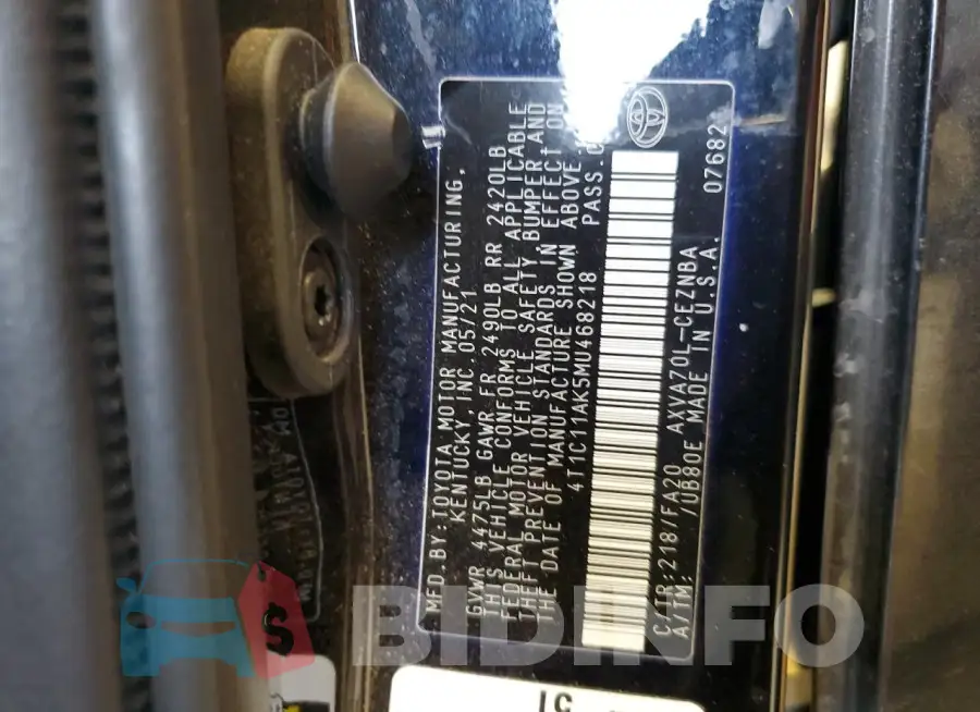 4T1C11AK5MU468218 Photo# 12